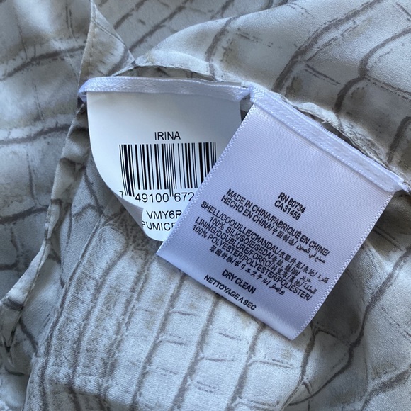 NWOT BCBGMAXAZRIA 100% Silk Dress - M - Picture 5 of 11